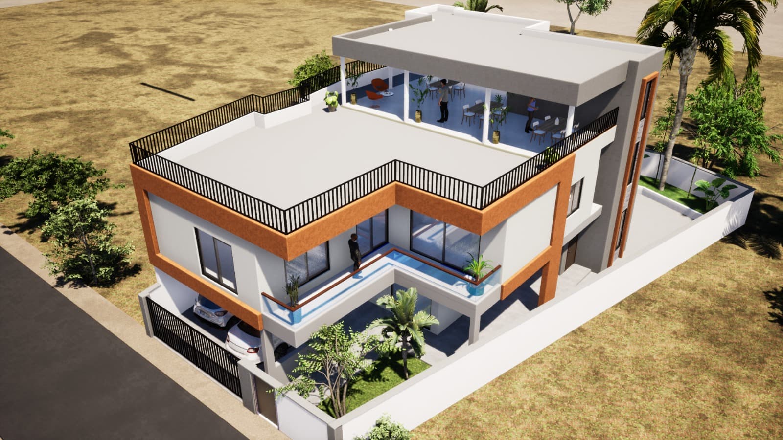 Villa duplex 6 pièces avec préau